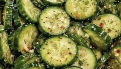 Crunchy Cucumber with Chili and Herbs
