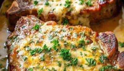 Smothered Chicken with Creamed Spinach, Bacon, and Mushrooms Recipe