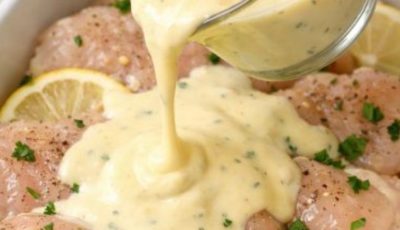 Low Carb Creamy Lemon Chicken Bake
