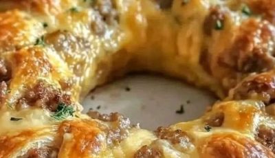 Sausage and Cheese Crescent Ring