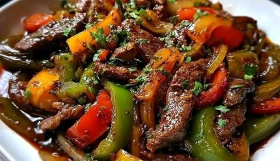 Chinese pepper steak with onions!