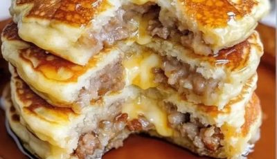Sausage Dipped Pancakes