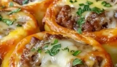 Cheesy Meat Roll-Ups